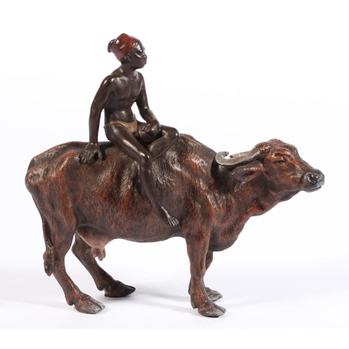 Franz Xavier Bergman (Austrian 1898-1963), a cold painted bronze