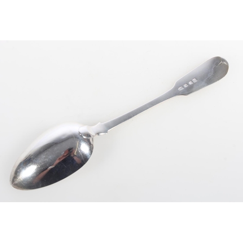 9A - Arbroath Scottish Provincial silver tablespoon of fiddle pattern by Andrew Davidson, [AD] [pot of li... 