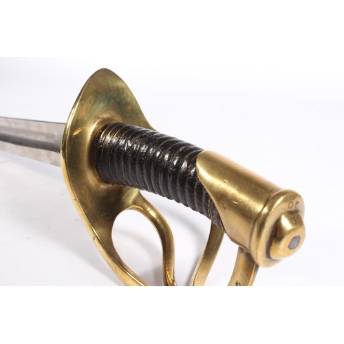 American Civil War era M1840 cavalry sword, the tapering T form blade ...