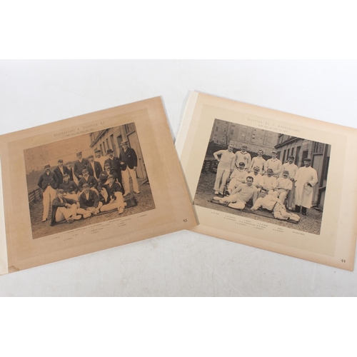 1387 - Cricket interest, two group photographs of the Scotland and Australia teams who played on 30th June ... 