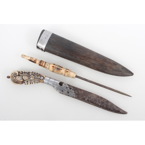 Indonesian Ceylon Sri Lanka style piha kaetta dagger and stiletto pike ...