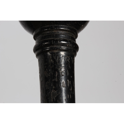 1895 - Set of Scottish bagpipes with ivory knops, the chanter stamped 'R G LAWRIE .... REGAL', in hinge top... 