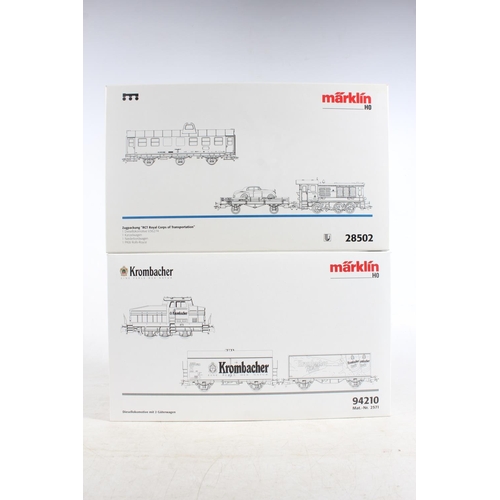 1031 - Marklin of Germany digital HO scale model railways 28502 'RCT Royal Corps of Transportation Train Se... 