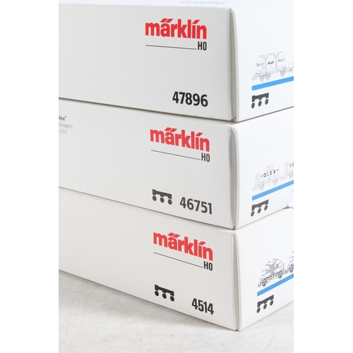 1034 - Marklin of Germany digital HO scale model railways rolling stock set to include 4514 'Silowagen Car ... 