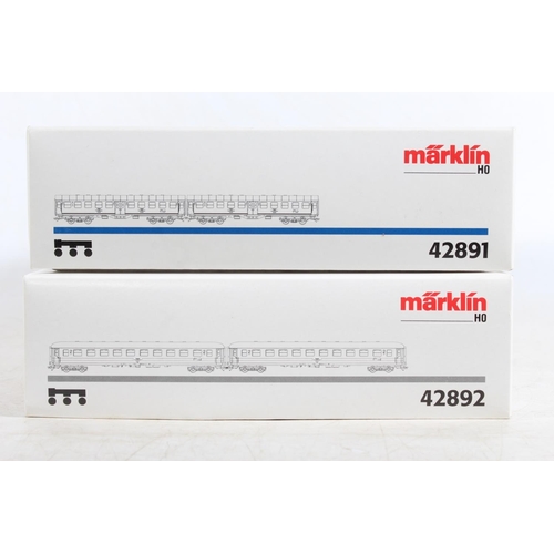 1037 - Marklin of Germany digital HO scale model railways rolling stock sets to include 42891 'Tegernsee Ra... 