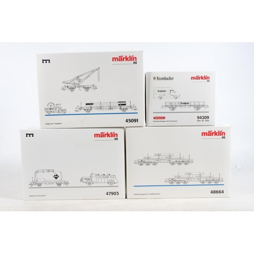 1043 - Marklin of Germany digital HO scale model railways rolling stock sets to include 48664 Steel Slabs H... 