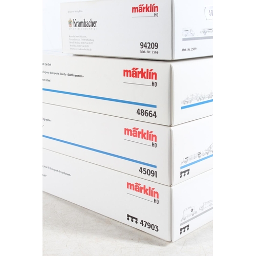 1043 - Marklin of Germany digital HO scale model railways rolling stock sets to include 48664 Steel Slabs H... 