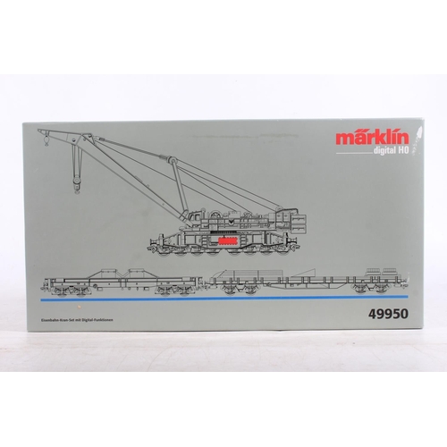 1044 - Marklin of Germany digital HO scale model railways 49950 Railroad Crane Set with Digital Functions, ... 