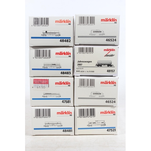 1048 - Marklin of Germany digital HO scale model railways rolling stock tankers to include 46524 Persil x2,... 