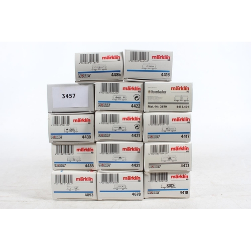 1054 - Marklin of Germany HO scale model railways rolling stock to include 3457 Kronbacher, 4415 Kronbacher... 