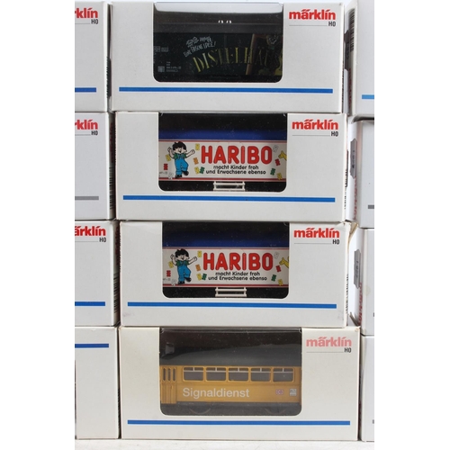 1055 - Marklin of Germany HO scale model railways rolling stock wagons to include 40182 Signaldienst, 44173... 