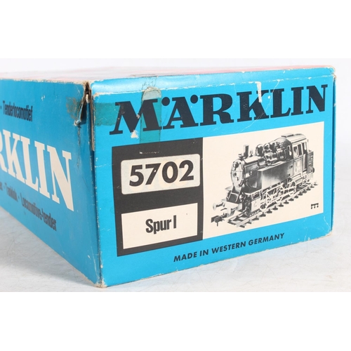 Marklin of Germany gauge 1 model railways 5702 0-6-0 tank