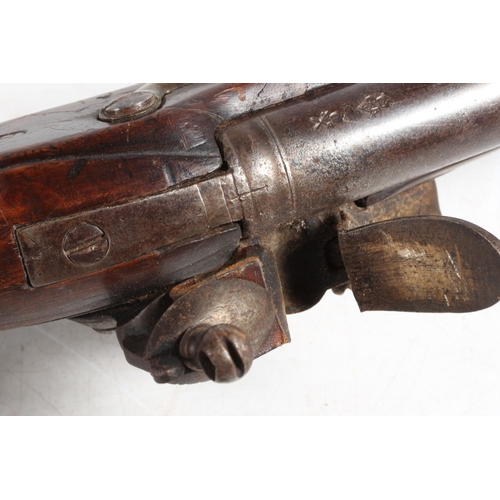 1820 - British India pattern Brown Bess flintlock rifle, the lock plate stamped 'TOWER' and with crowned GR... 