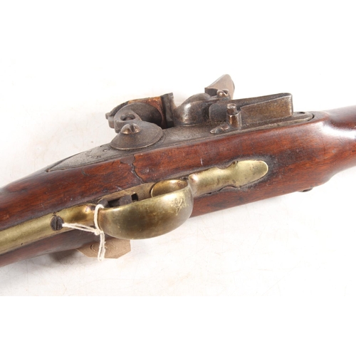 1820 - British India pattern Brown Bess flintlock rifle, the lock plate stamped 'TOWER' and with crowned GR... 