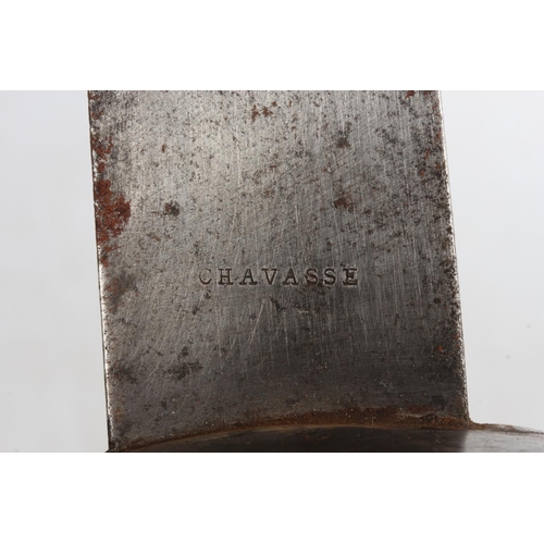 19th century French naval cutlass having a broad unfullered blade, the ...