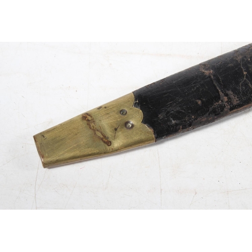 19th century French naval cutlass having a broad unfullered blade, the ...