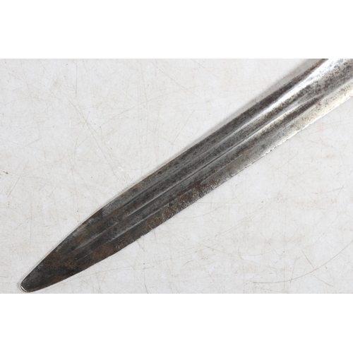 19th century German short sword, the ricasso stamped with beehive ...