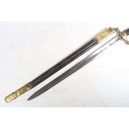 19th century German short sword, the ricasso stamped with beehive ...