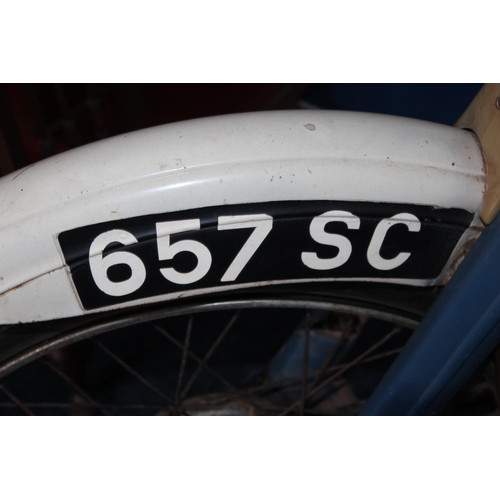1402 - NSU (Neckarsulm) Quickly vintage moped, licence plate ''657SC', mileage on clock '01499', no papers,... 