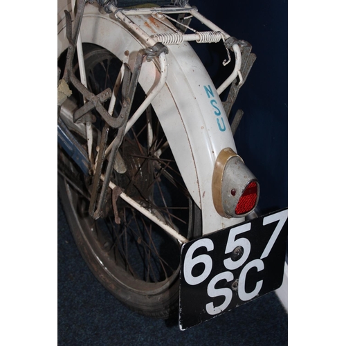 1402 - NSU (Neckarsulm) Quickly vintage moped, licence plate ''657SC', mileage on clock '01499', no papers,... 