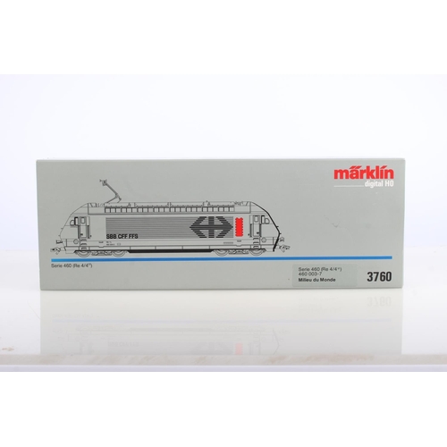 1013 - Marklin of Germany digital HO scale model railways 39602 Serie 460 overhead electric locomotive Re 4... 