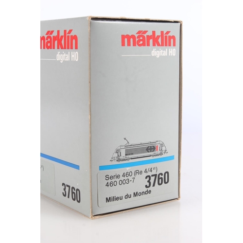 1013 - Marklin of Germany digital HO scale model railways 39602 Serie 460 overhead electric locomotive Re 4... 