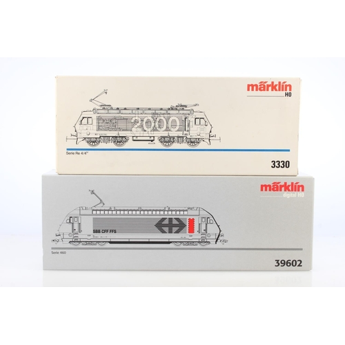 1014 - Marklin of Germany digital HO scale model railways 3330 Serie Re 4/4 overhead electric locomotive 20... 