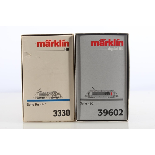 1014 - Marklin of Germany digital HO scale model railways 3330 Serie Re 4/4 overhead electric locomotive 20... 