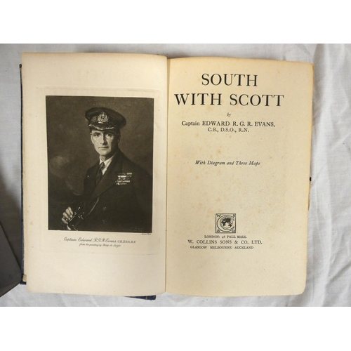 13 - EVANS E. R. G. R.&nbsp;&nbsp;South With Scott. Frontis, plan, chart & fldg. maps as called for. ... 