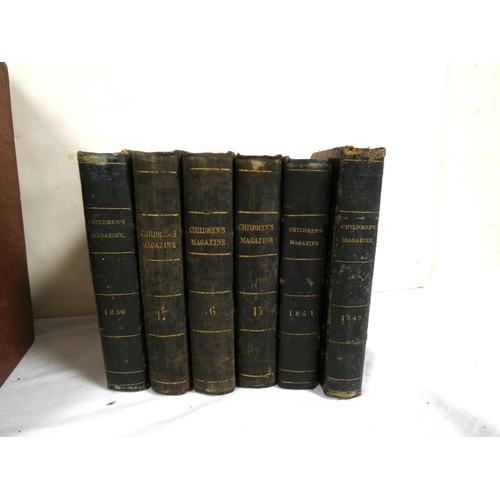 29 - WINKS J. F. (Ed).  The Children's Magazine. 7 various vols. Text illus. C.1840's/1850's, & a car... 