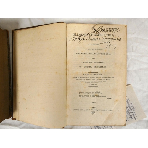 3 - NAISMITH JOHN.&nbsp;&nbsp;Thoughts on Various Objects of Industry Pursued in Scotland. Old qtr. calf... 