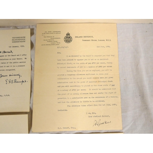 32 - Politics.  Group of 6 typescript letters incl. 2 signed by Rab Butler (1952 & 1954) with memoria... 