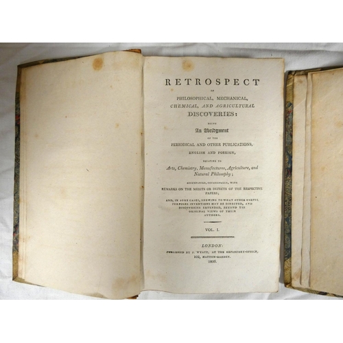 4 - WYATT J.&nbsp;(Pubs).&nbsp;&nbsp;Retrospect of Philosophical, Mechanical, Chemical & Agricultura... 