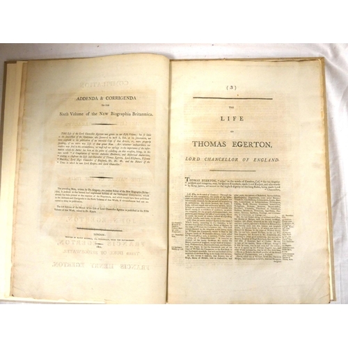 48 - EGERTON FRANCIS HENRY.&nbsp;&nbsp;A Compilation of Various Authentick Evidences ... the Life & C... 