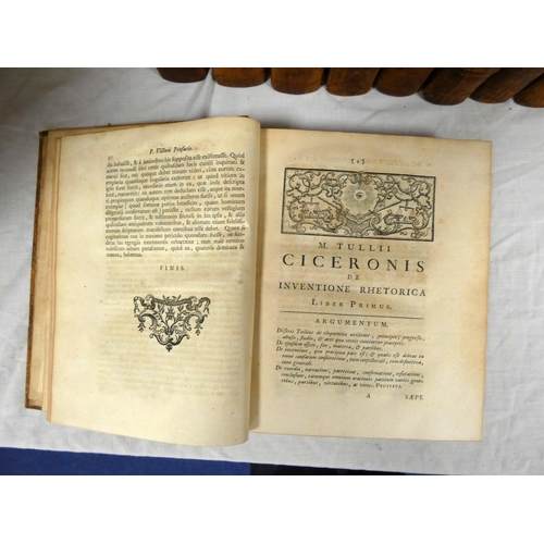7 - CICERO M. T.&nbsp;&nbsp;Opera, ed. by Joseph Oliveti. The set of 9 vols. Titles in red & black. ... 