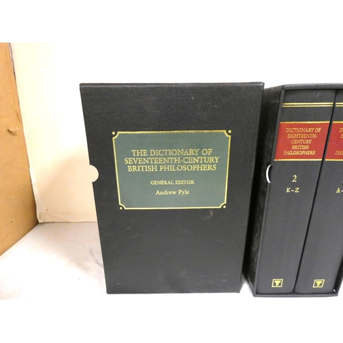 8 - THOEMMES PRESS.&nbsp;&nbsp;The Dictionary of Seventeenth-Century British Philosophers and The Dictio... 