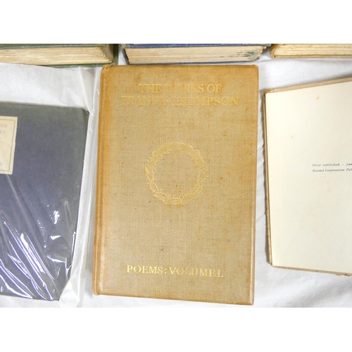 53 - Early 20th Century Poetry & Literature.&nbsp;&nbsp;19 various vols.