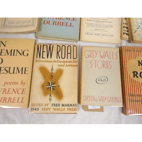 57 - GREY WALLS PRESS.&nbsp;&nbsp;A New Romantic Anthology, 1949; Grey Walls Stories, 1945 & New Road... 