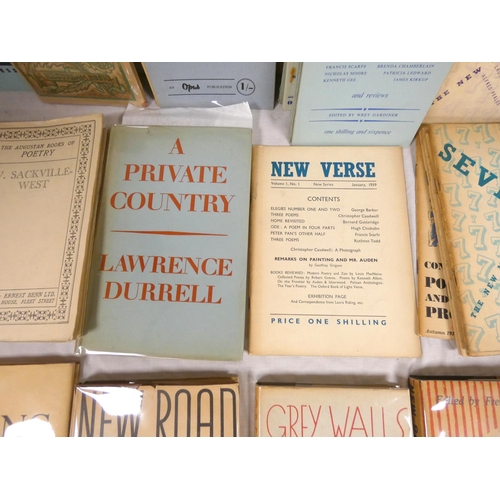 57 - GREY WALLS PRESS.&nbsp;&nbsp;A New Romantic Anthology, 1949; Grey Walls Stories, 1945 & New Road... 