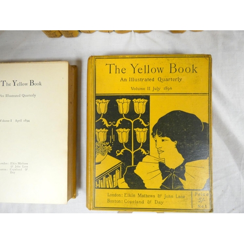 58 - THE YELLOW BOOK, An Illustrated Quarterly.  The full set of 13 vols. Illus. Small quarto. Stylish or... 