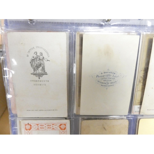 238 - Carte-de-Visite Photographs.&nbsp;&nbsp;32 various incl. topography & portrait, some by Berwick ... 