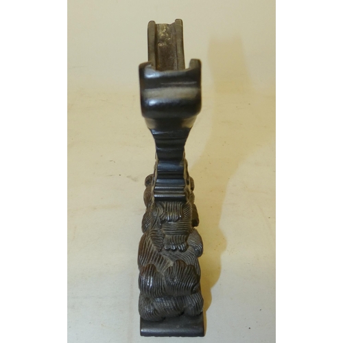191 - Chinese nephrite jade bi-disc rotating Buddhist prayer wheel, with all over incised symbols and rais... 