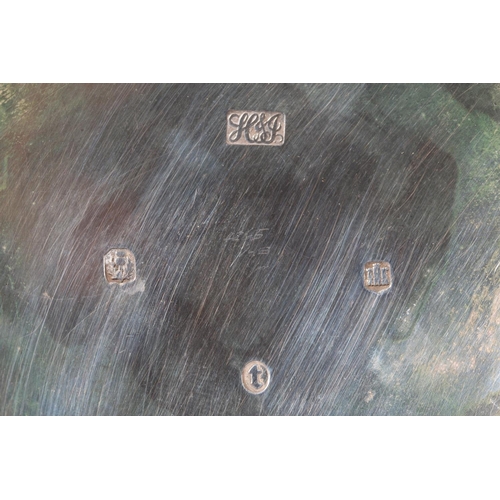 13 - Pair of Scottish silver pierced bowls with heavy repousse decoration, 18cm diameter, Hamilton & ... 