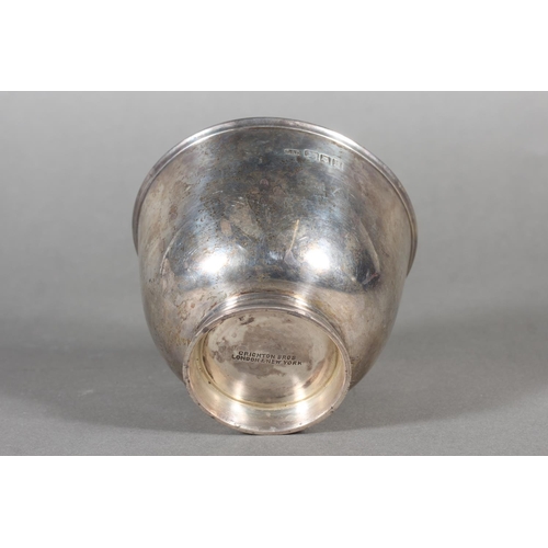 14 - Geo V silver deep bowl of plain form, Crichton Brothers, London, 1917, 211g.&nbsp;