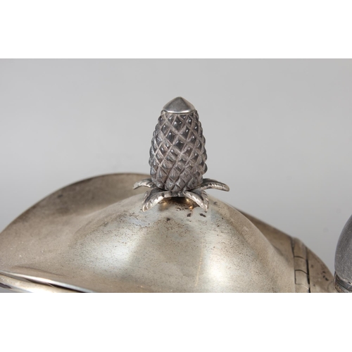 18 - Geo VI silver coffee pot with ebonised handle and knop, Thomas Latham & Ernest Morton, Birmingha... 