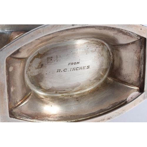 2 - George VI silver hot water pot, initialled M, no handle present,&nbsp;Frank Cobb & Co Ltd, Sheff... 