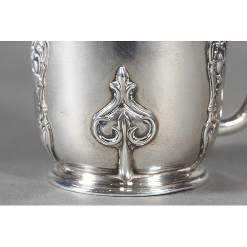 23 - Geo V silver tankard/christening mug of typical form, maker C.E, London, 1927, 183g.