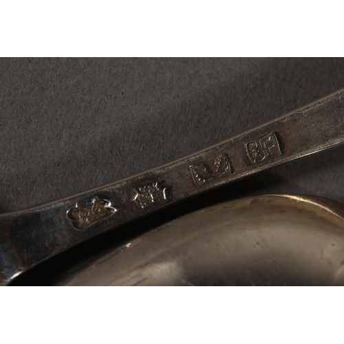 28 - Set of six Scottish silver tablespoons, maker RG - possibly Robert Greig, Perth, 445g.