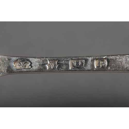 28 - Set of six Scottish silver tablespoons, maker RG - possibly Robert Greig, Perth, 445g.