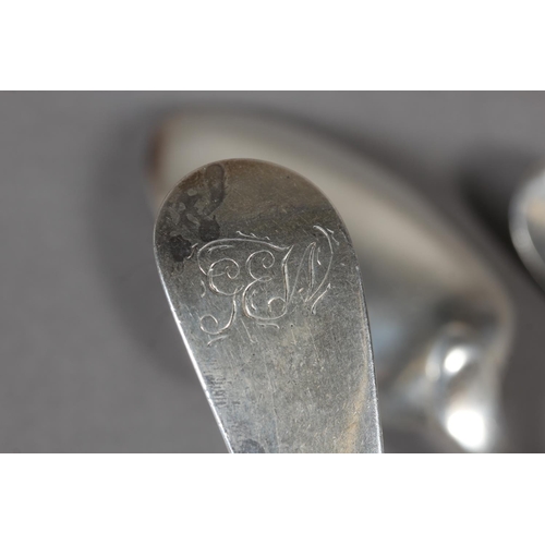 29 - Pair of silver tablespoons,&nbsp;George Burrows&nbsp;(I), London, 1773 and a pair of Irish silver ta... 
